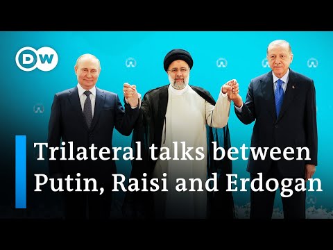 Rare visit abroad: Putin holds talks in Tehran with leaders of Iran and Turkey | DW News