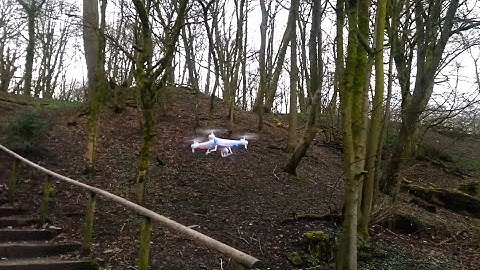 FY326 Q7 Quadcopter - Flight in the Woods (Syma X5C Clone)