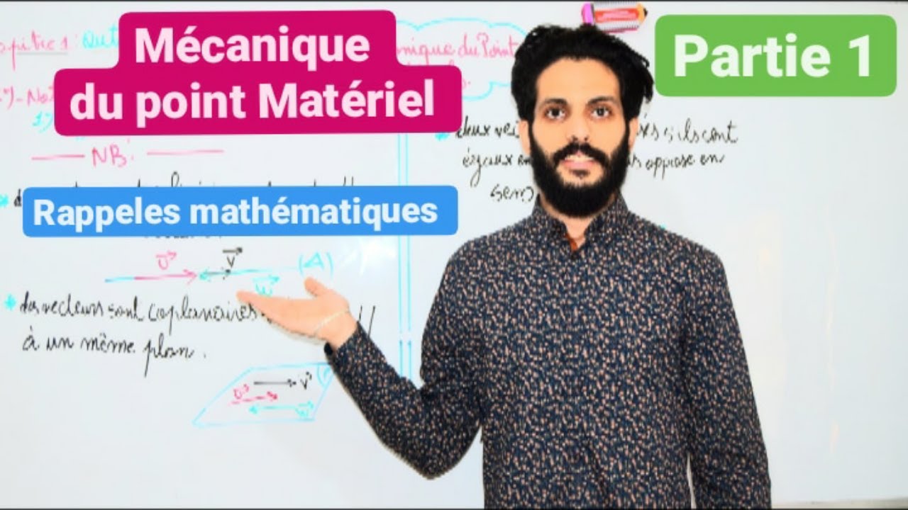 Mécanique du point Matériel Chapitre 1 : Rappels Mathématiques Partie 1