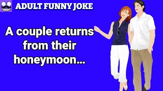 funny jokes 😂: A couple returns from their honeymoon... screenshot 5