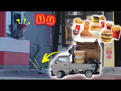 DRIVE THRU PAKE RC ( MOBIL REMOT ) - BIKIN KASIRNYA BINGUNG