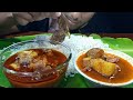 Asmr eating rice shrimpgravy with chicken currybigeatersurya
