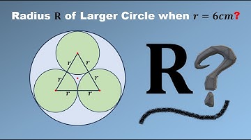 A hard Geometric Puzzle related to the radius of Larger circle