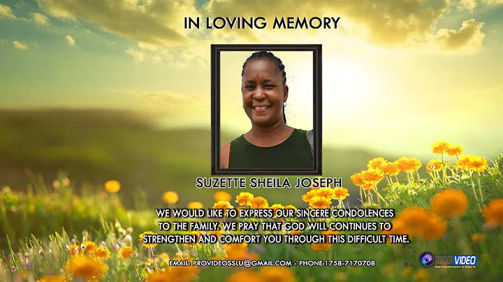 Funeral Service of Suzette Sheila Joseph