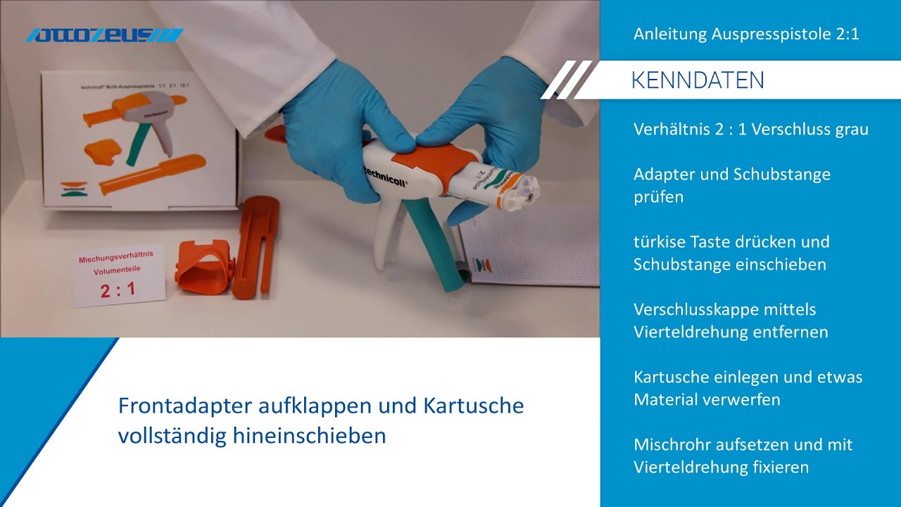 Anleitungsvideo Auspresspistole technicoll 2 zu 1