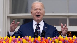 ‘Dirty old man’: Joe Biden caught sniffing baby at White House Easter event