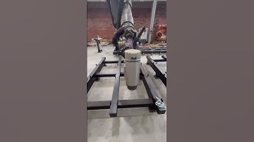 Cnc CLT Robot. Developed to machining prefabricated houses