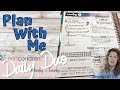 NEW Daily Duo Plan With Me | HOW to MAKE IT ALL WORK  | NEW SETUP | Meal Planning | Goal Setup