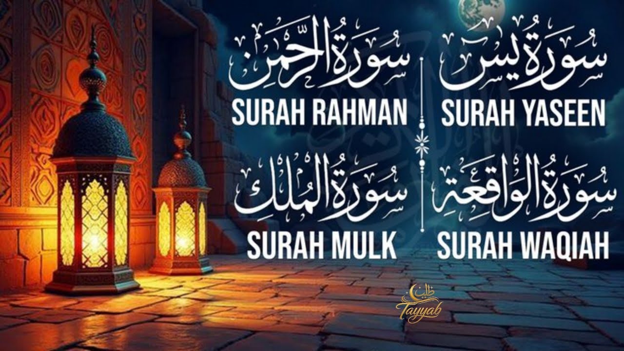 Heart Touching Quran Recitation | Surah Yaseen | Rahman | Mulk & Waqiah with Urdo Translation