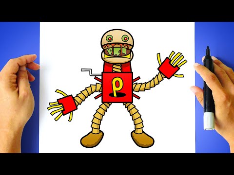 Como DESENHAR o BOOGIE BOT do Poppy Playtime - Como DIBUJAR a BOOGIE BOT de Poppy  Playtime 