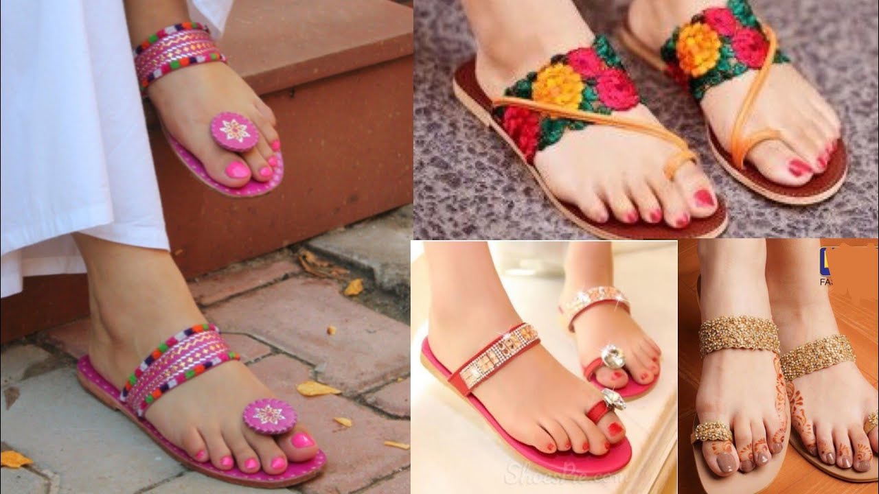 flat slippers for saree