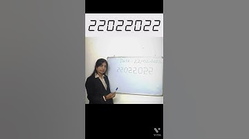 Magic Date - 22/02/2022 🤯🔥 What is Palindrome & Ambigram #short #shorts #trendingshorts