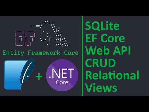 SQLite + EF Core + ASPNET Core Web API + CRUD + Views + Loading Related Data