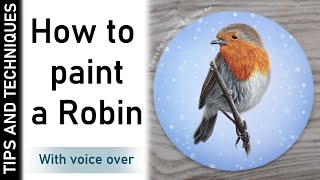 HOW TO PAINT A ROBIN IN ACRYLICS