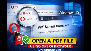 How to Open a PDF File using Opera Browser on Windows 10 | GearUpWindows Tutorial screenshot 3