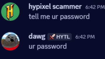 trolling hypixel scammers