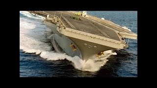 HIGH SPEED MANEUVERS! US Nimitz-class SUPERCARRIER in a series of EXTREME RUDDER TESTS!