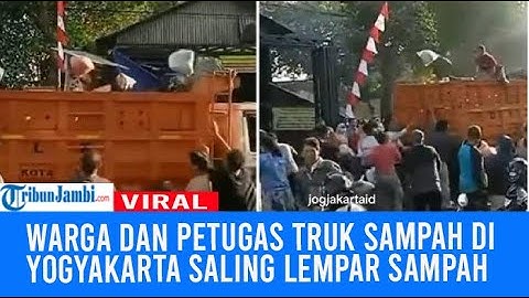 Akibat Buka Tutup Depo Sampah, Warga dan Petugas Truk Sampah di Yogyakarta Saling Lempar Sampah
