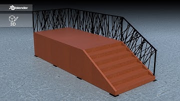 Modeling a Modern Metal Staircase in Blender | Architectural Visualization Tutorial