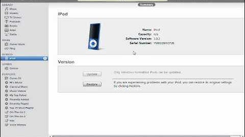 How To Restore And Reformat An ipod Nano 5th Generation To Factory Settings