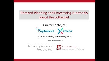 CMAF FFT: Demand Planning and Forecasting is not only about the software! by Gunter Fonteyne