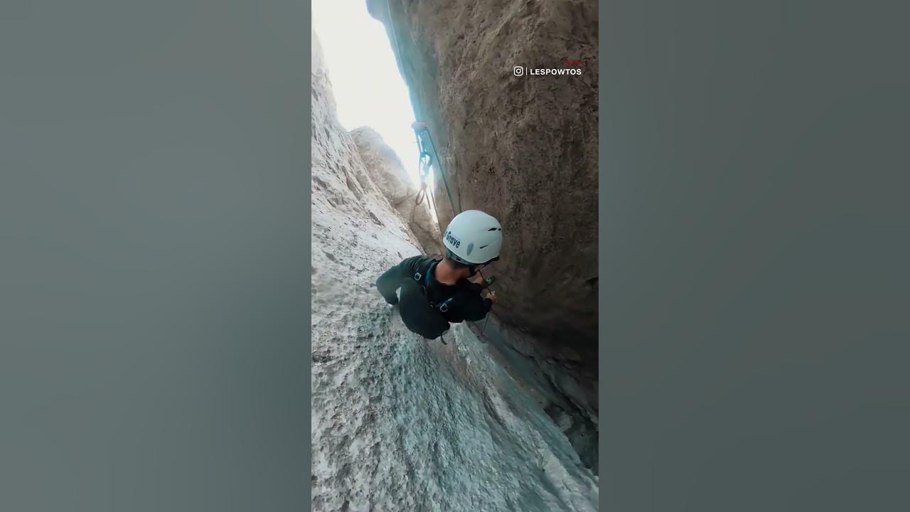 Skier’s helmet camera captures moment he falls into massive crevasse