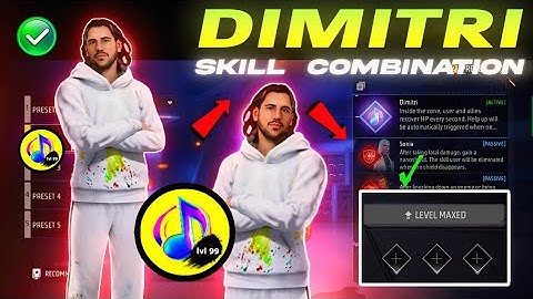 Dimitri Best character combination 2025 | Best character combination in free fire | Dimitri Ability