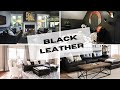 Black Leather Sectional Sofa Decorating