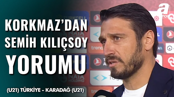 Egemen Korkmaz'dan Maç Sonu Çarpıcı Semih Kılıçsoy Yorumu! | Türkiye (U21) 1-1 Karadağ (U21)