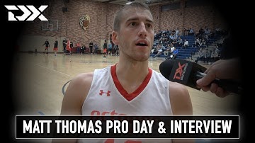 Matt Thomas NBA Pro Day Workout Video and Interview