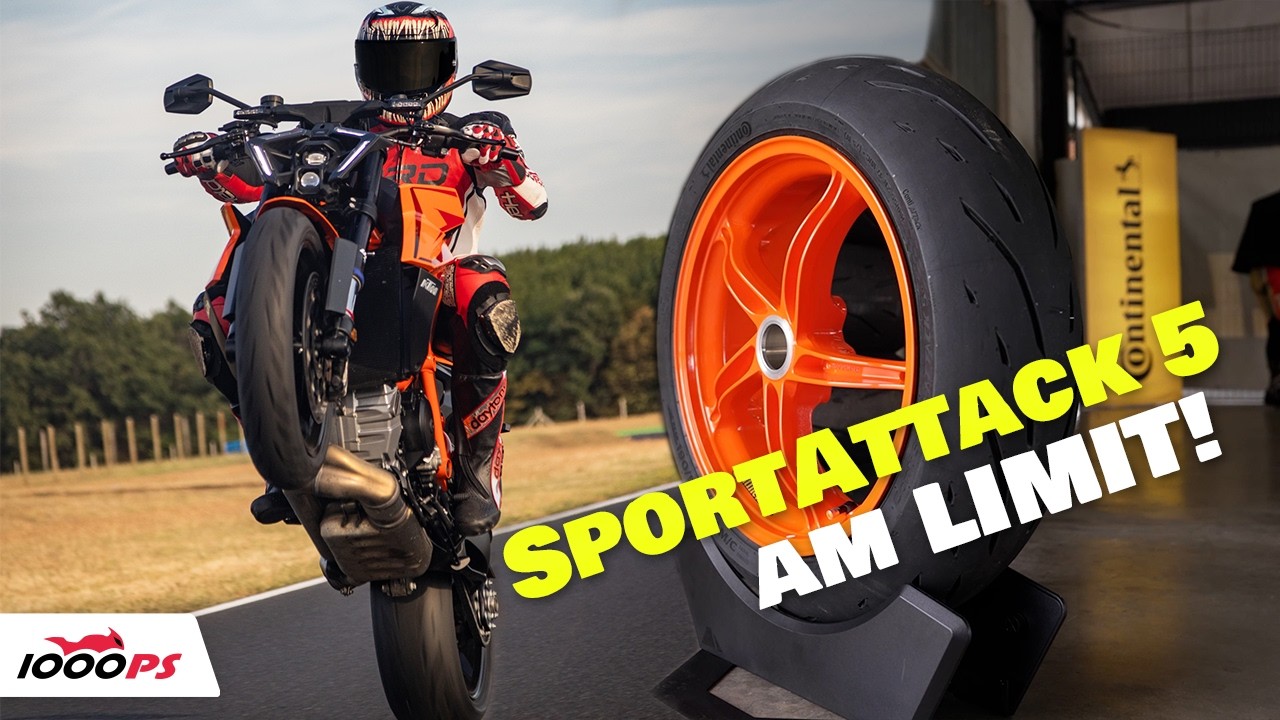 140 Nm, 50°C Asphalt – Hält der Conti SportAttack 5 auf der Rennstrecke? | KTM Super Duke Test