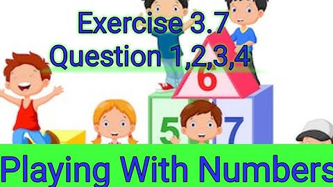 Exercise 3.7 Question 1,2,3,4 Class 6(Playing with numbers) LCM and HCF ncert Mathematics
