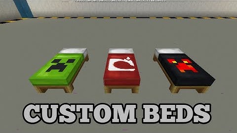 How to Get Custom Beds in MCPE✔