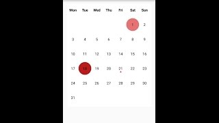 Android Studio Calendar to Highlight Events No API Required