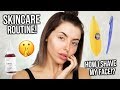MY UPDATED SKINCARE ROUTINE. HOW/WHY I SHAVE MY FACE + HOW I GET CLEAR SKIN!