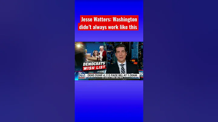 Jesse Watters: Washington didnt always work like t...