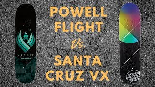 Powell Peralta Flight Deck vs. Santa Cruz VX Review & Wear Test