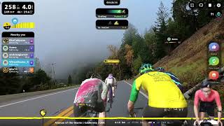 Rouvy Group Ride Meet Up Capt Eko Avenue of the Giants California USA 160724