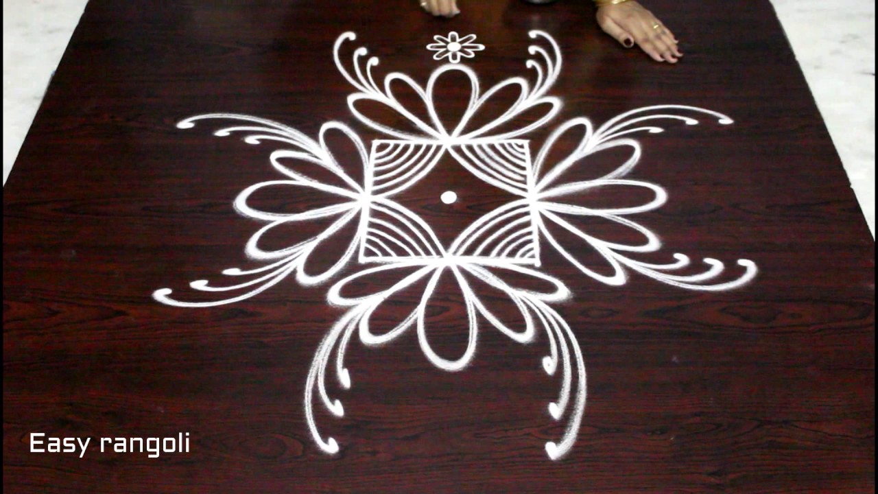 easy creative rangoli designs with 3x3 dots - beautiful kolam ...