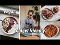 What I eat in a day as a vegan student 🌱 {budget friendly, easy meals}
