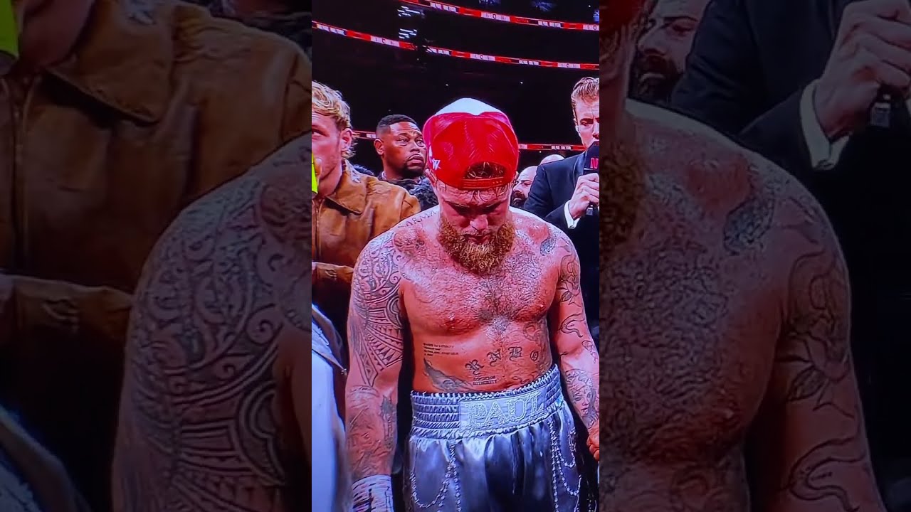 Logan Accidentally Knocked Jake Paul Hat Boxing Fy Fyp Shorts Foryou Jakepaul Miketyson
