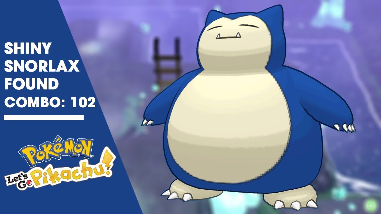 Shiny Snorlax Pokemon Lets Go Pikachu Combo 102