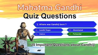 Mahatma Gandhi Quiz in English | Quiz on Mahatma Gandhi | Quiz on Gandhi | hints4me screenshot 1