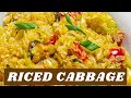 The easiest cabbage rice low carb ketofriendly