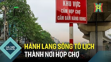 Hành lang sông Tô Lịch nhếch nhác vì họp chợ | Hà Nội đẹp và chưa đẹp