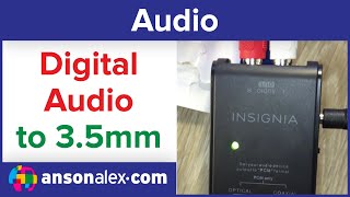 Convert Digital Audio Out to a 3.5mm Headphone Jack