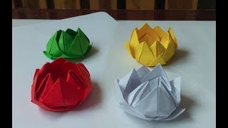 Xếp Hoa Sen - Lotus Flower - Origami