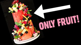 Watermelon Cake| Raw, Vegan Cake Decorating