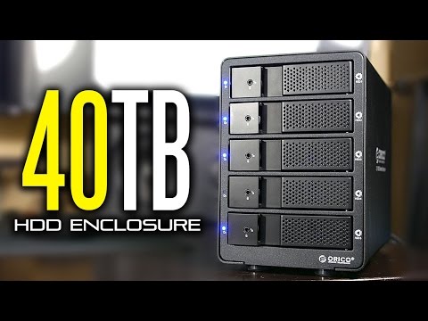 40Tb Orico 5 Bay HDD Enclosure Review - YouTube