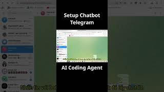 Hướng dẫn setup Chatbot Telegram điều khiển AI Coding #shorts